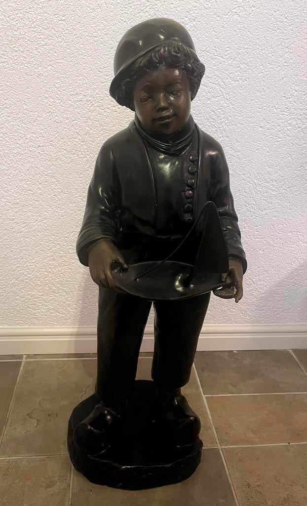 Antiek bronzen beeld, Ophalen, Brons