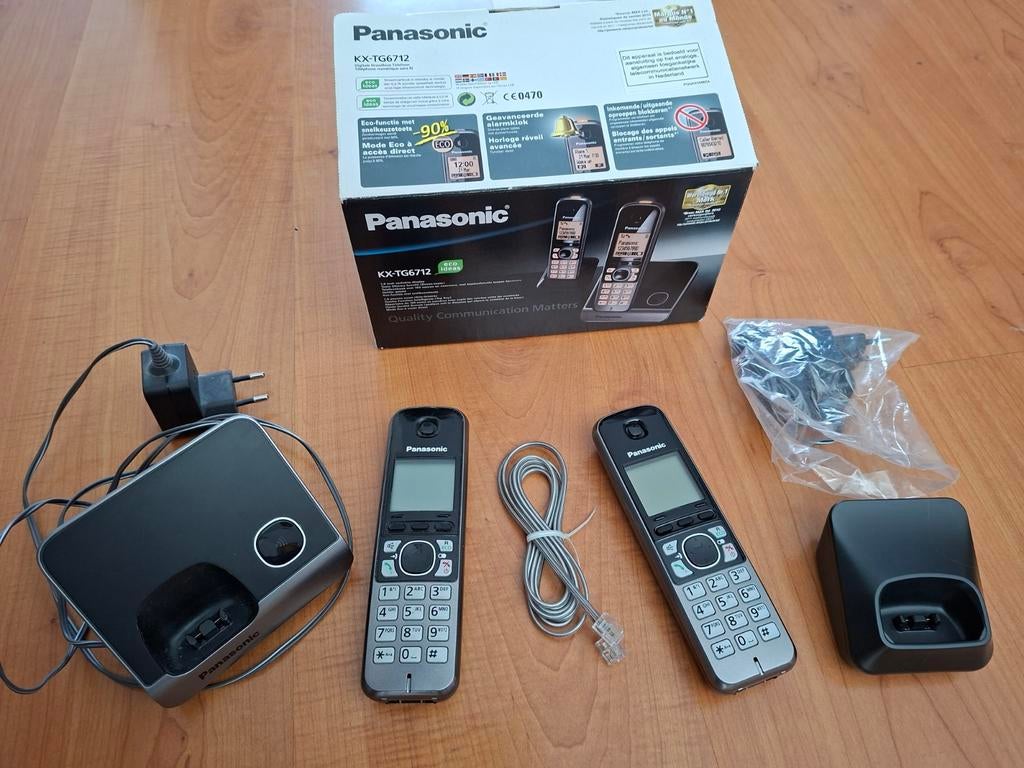 Panasonic/Philips duo huistelefoon D2052, Ophalen of Verzenden, 2 handsets