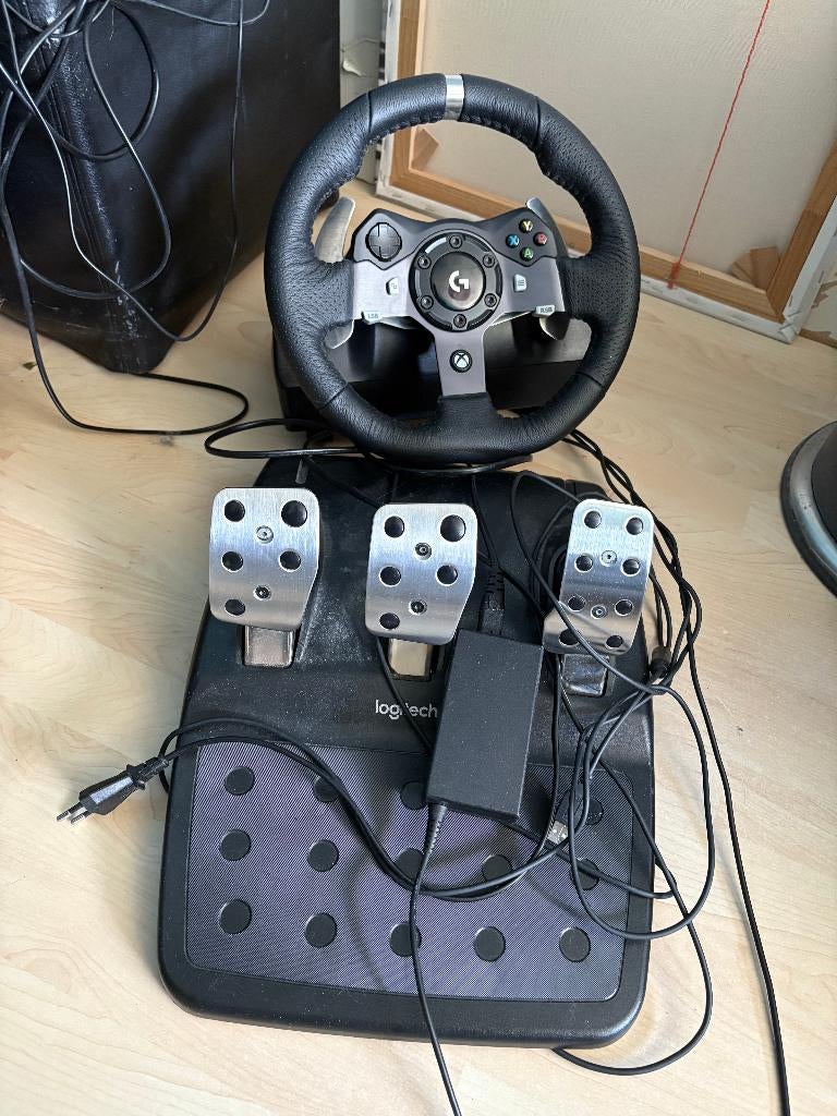 Racestuur met pedalen + Racestoel (xbox/PC), Ophalen, Racestuur, Gebruikt, PC