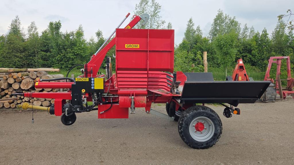 Growi 25 ton houtklover, Tuin en Terras, Kloofmachines, Ophalen, Zo goed als nieuw, Aftakas, Liggend