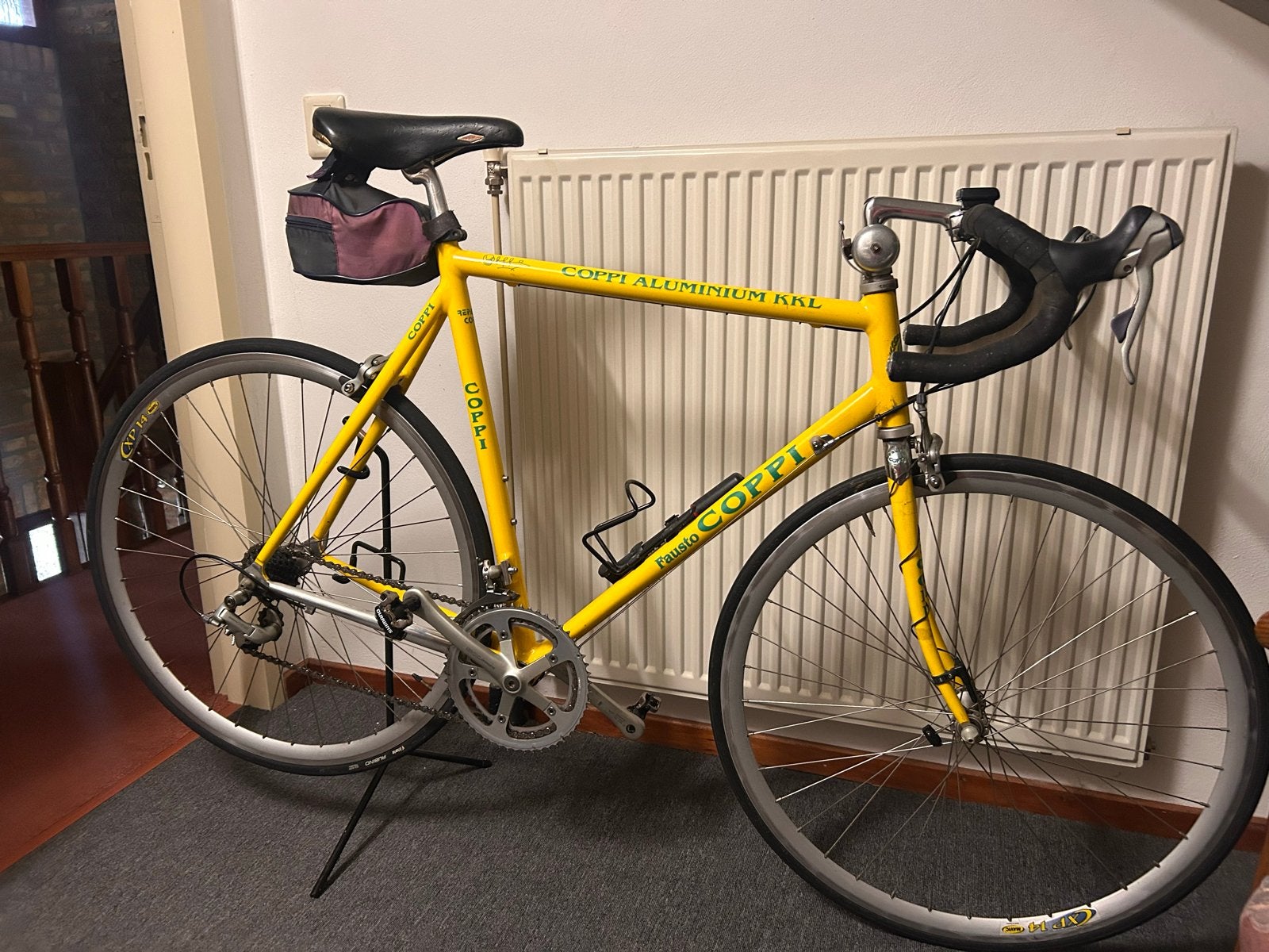 Vintage Fausto Coppi racefiets - Aluminium KKL, 28 inch, Gebruikt, 10 tot 15 versnellingen, Aluminium