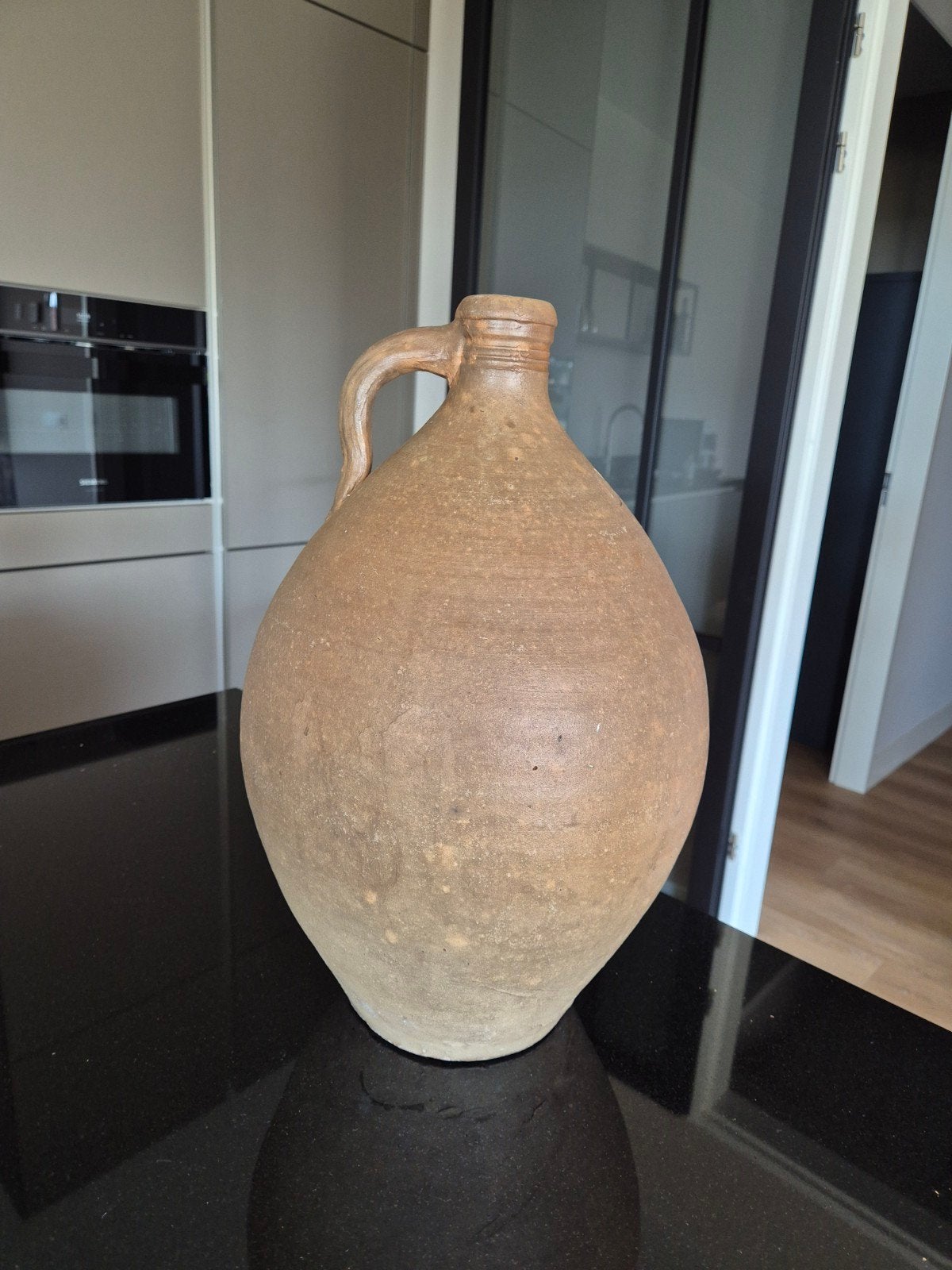 Olijfolie kruik olijf stenen kruik 45 cm oude kruik, Ophalen of Verzenden