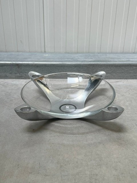 Stelton schaal kandelaar jaren 90 design kaarsenstandaard, Gebruikt, Schaal, ., Ophalen of Verzenden