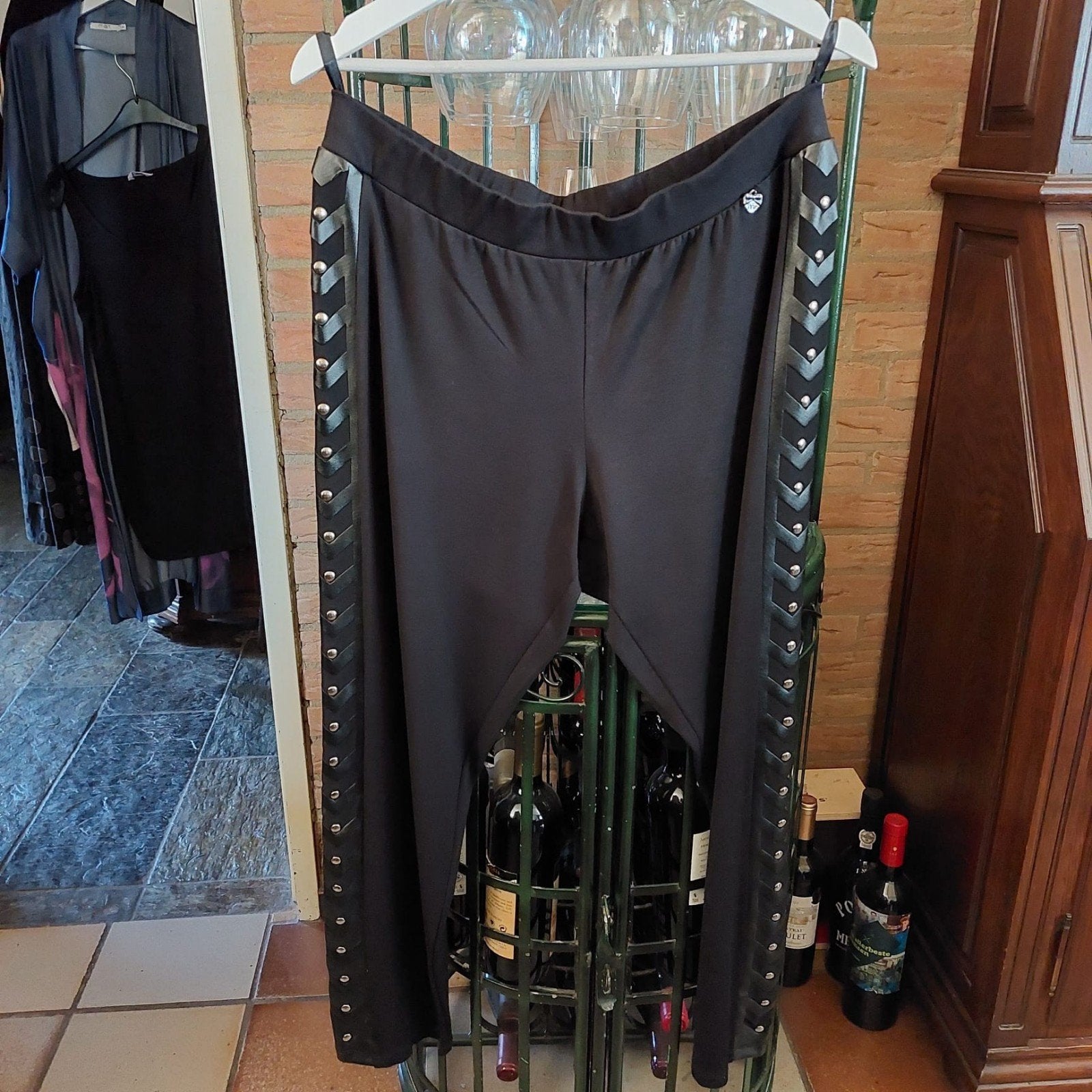 Tregging van het merk Mat Fashion.  Maat M. (46/48), Kleding | Dames, Grote Maten, Verzenden, Zwart, Zo goed als nieuw, Mat Fashion