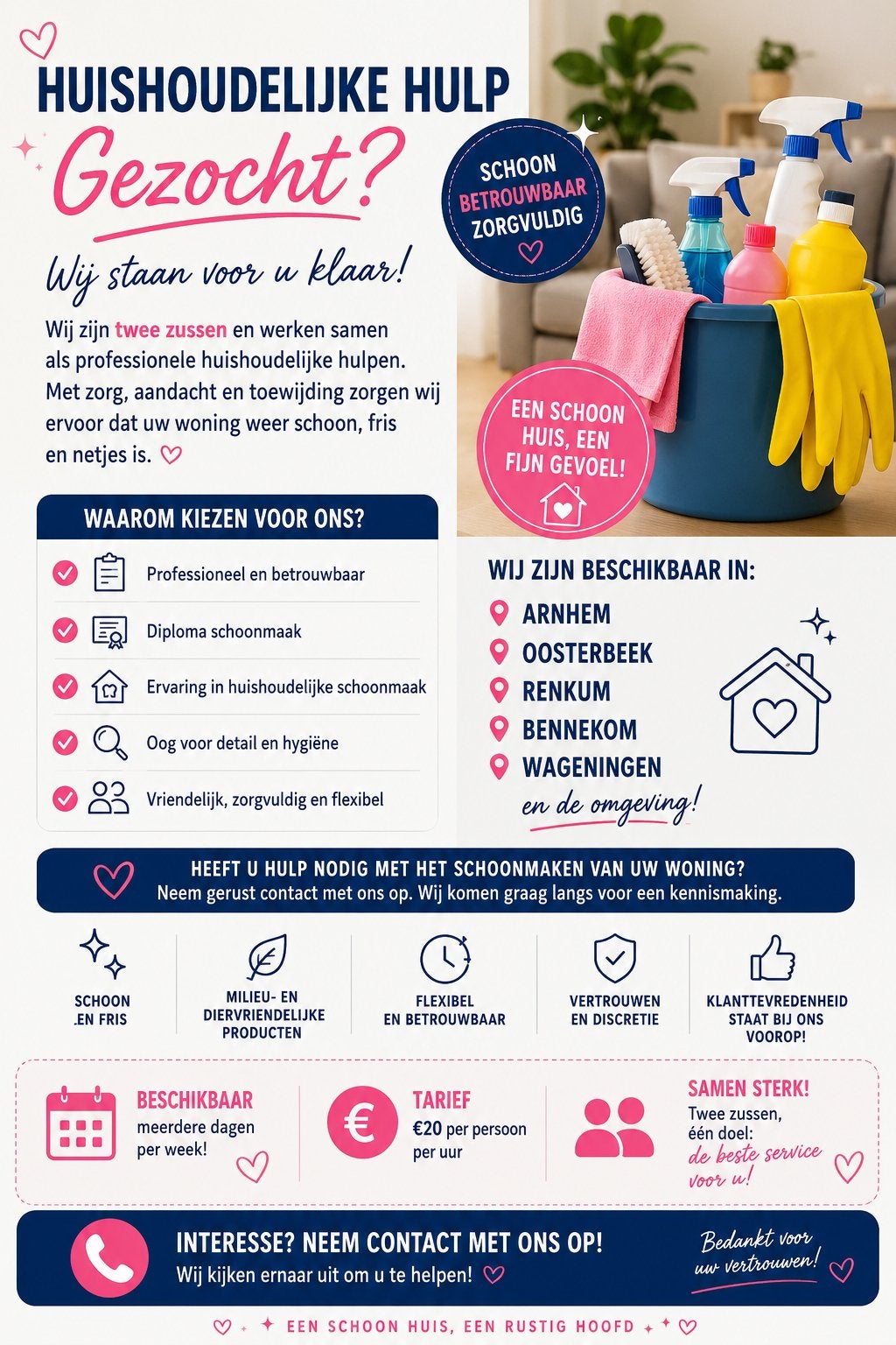 Huishoudelijke hulp gezocht? Wij staan voor u klaar, Vacatures, Vacatures | Schoonmaak en Facilitaire diensten, Overige niveaus