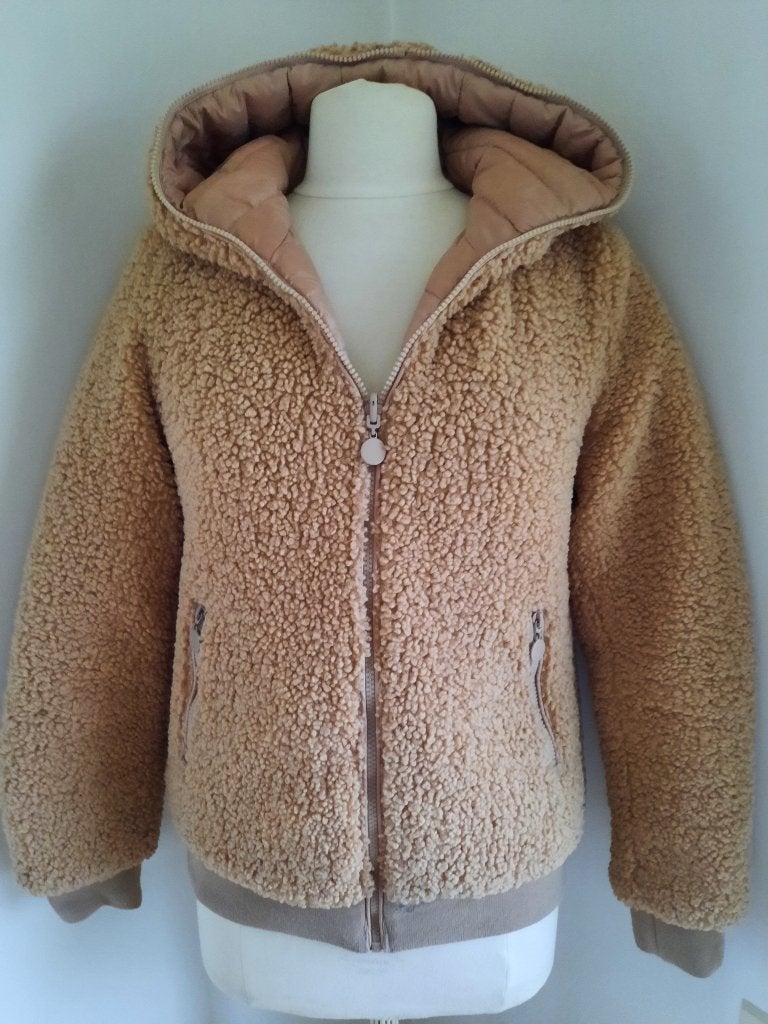 Teddy bomber jack jas camel maat M - 2 kanten draagbaar -, Ophalen of Verzenden, Zo goed als nieuw, Maat 38/40 (M), Bruin