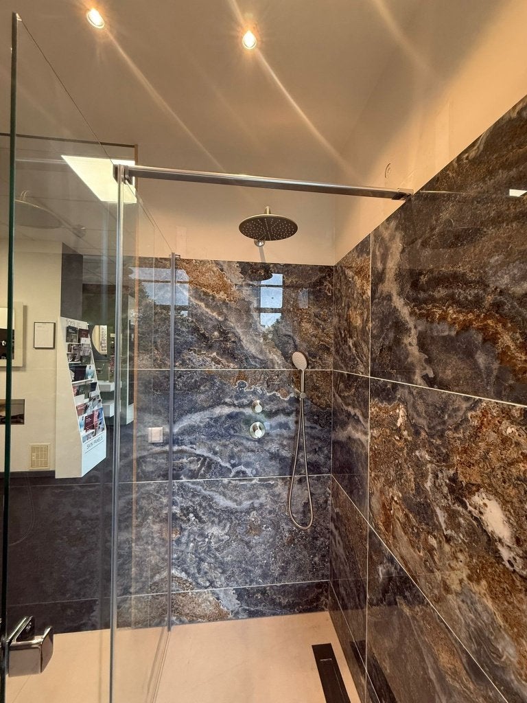 Hüppe Xtensa Pure Inloopdouche 140 x 200 cm, Doe-het-zelf en Verbouw, Ophalen, Nieuw, Glas, Douche