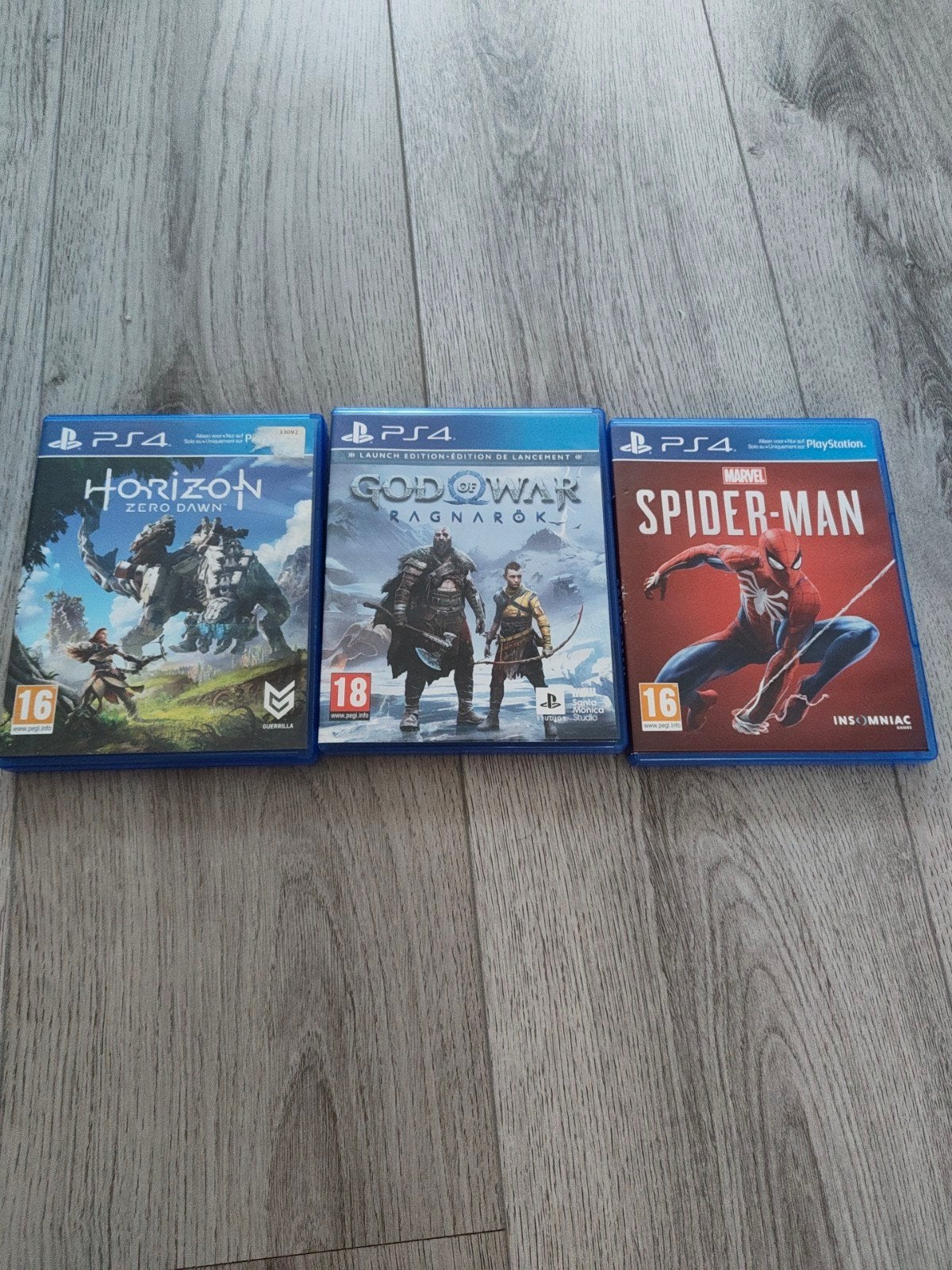 3 playstation 4 games./spiderman/horizon/god of war ragnarok, Spelcomputers en Games, Games | Sony PlayStation 4, 1 speler, Ophalen of Verzenden