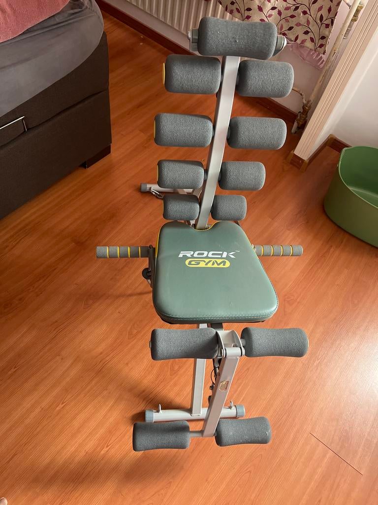 Rock Gym buikspiertrainer - Fitnessbank, Ophalen of Verzenden, Gebruikt, Buik, Fitnessbank