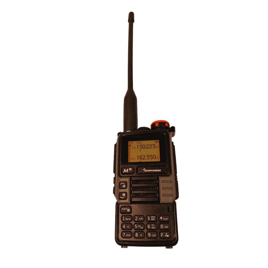 Quansheng Multi-Bandbreedte Ontvanger, Telecommunicatie, Portofoons en Walkie-talkies, Ophalen of Verzenden, Nieuw, Met broekklem
