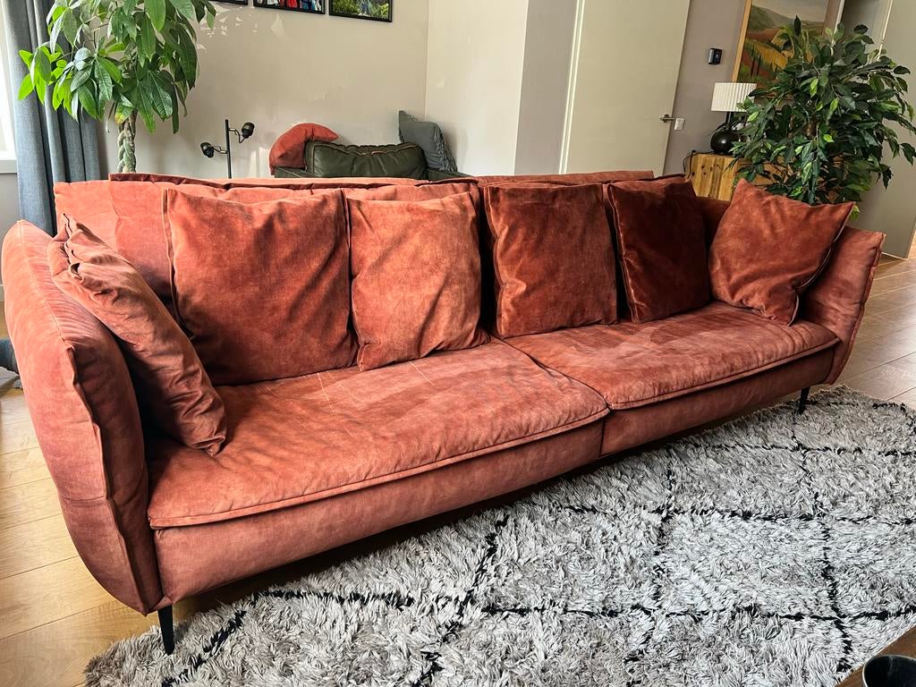 Henders & Hazel Marseille 4-zitsbank - Gebruikt, Huis en Inrichting, Banken | Bankstellen, Ophalen, 250 tot 300 cm, Gebruikt, 75 tot 100 cm