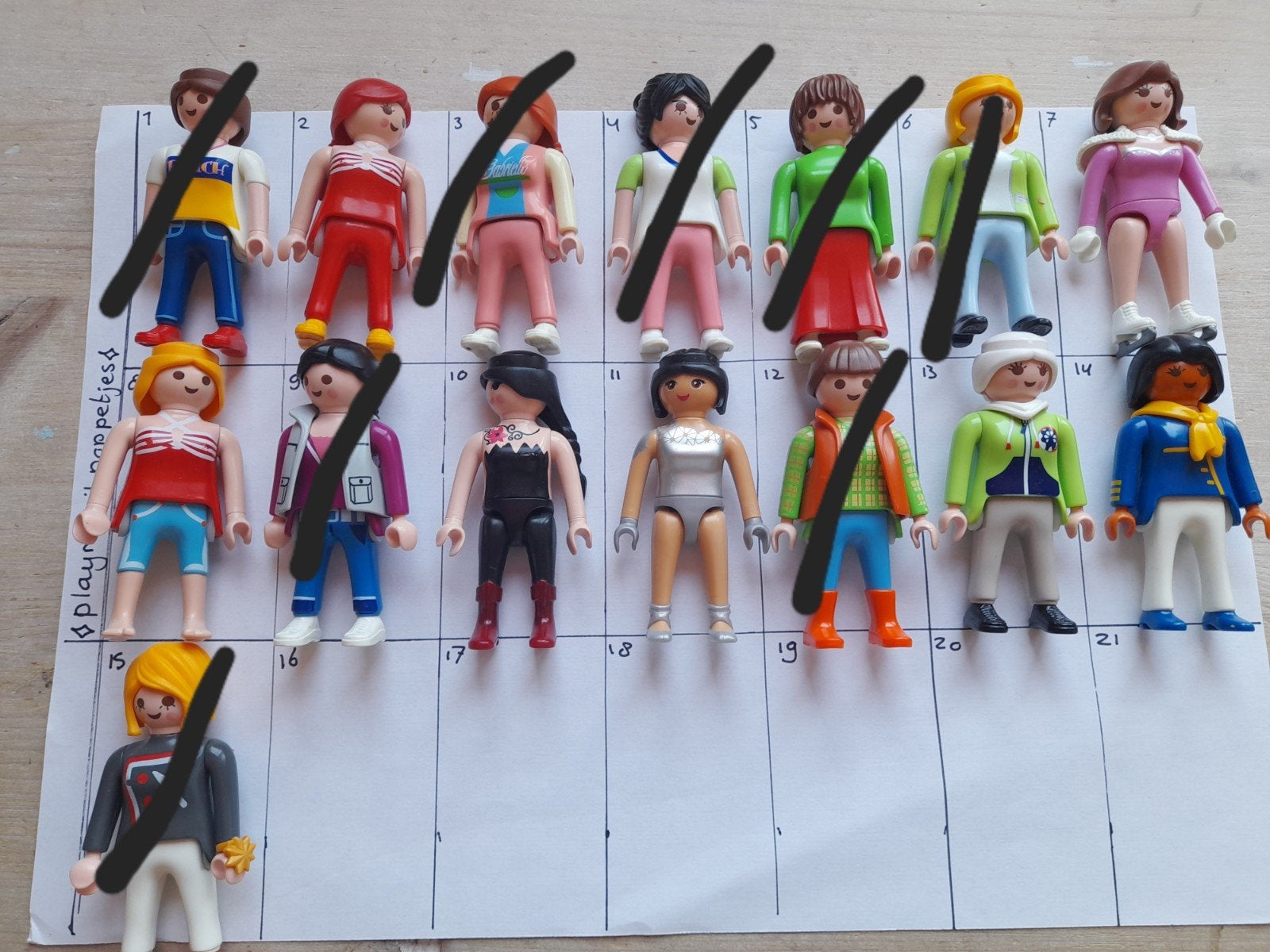 Playmobil poppetjes vrouwen, Ophalen of Verzenden, Zo goed als nieuw, Losse onderdelen, Figuren