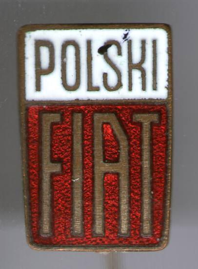 Polski FIAT email op zilverkleurig auto speldje ( B_045 ), Verzenden, Zo goed als nieuw, Transport, Speldje of Pin