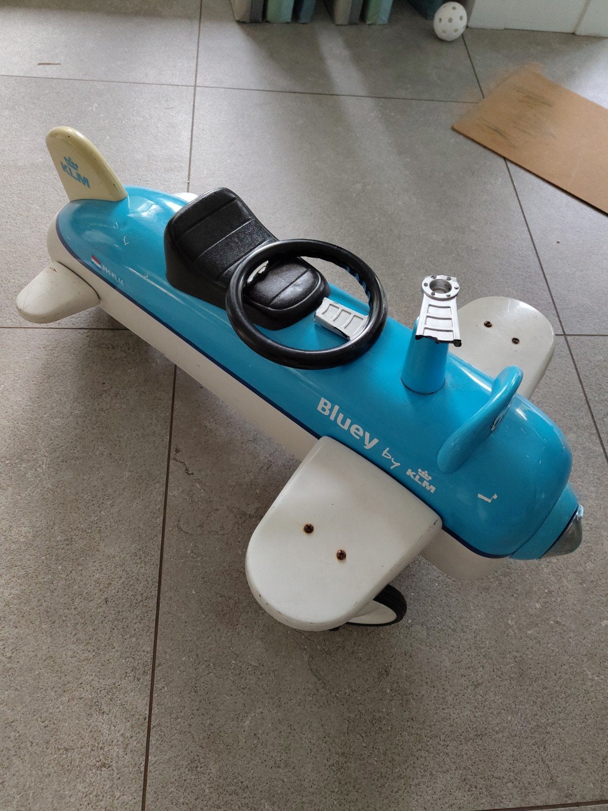 Retro loopvliegtuig bluey van KLM, Kinderen en Baby's, Ophalen, Gebruikt, Loopvoertuig