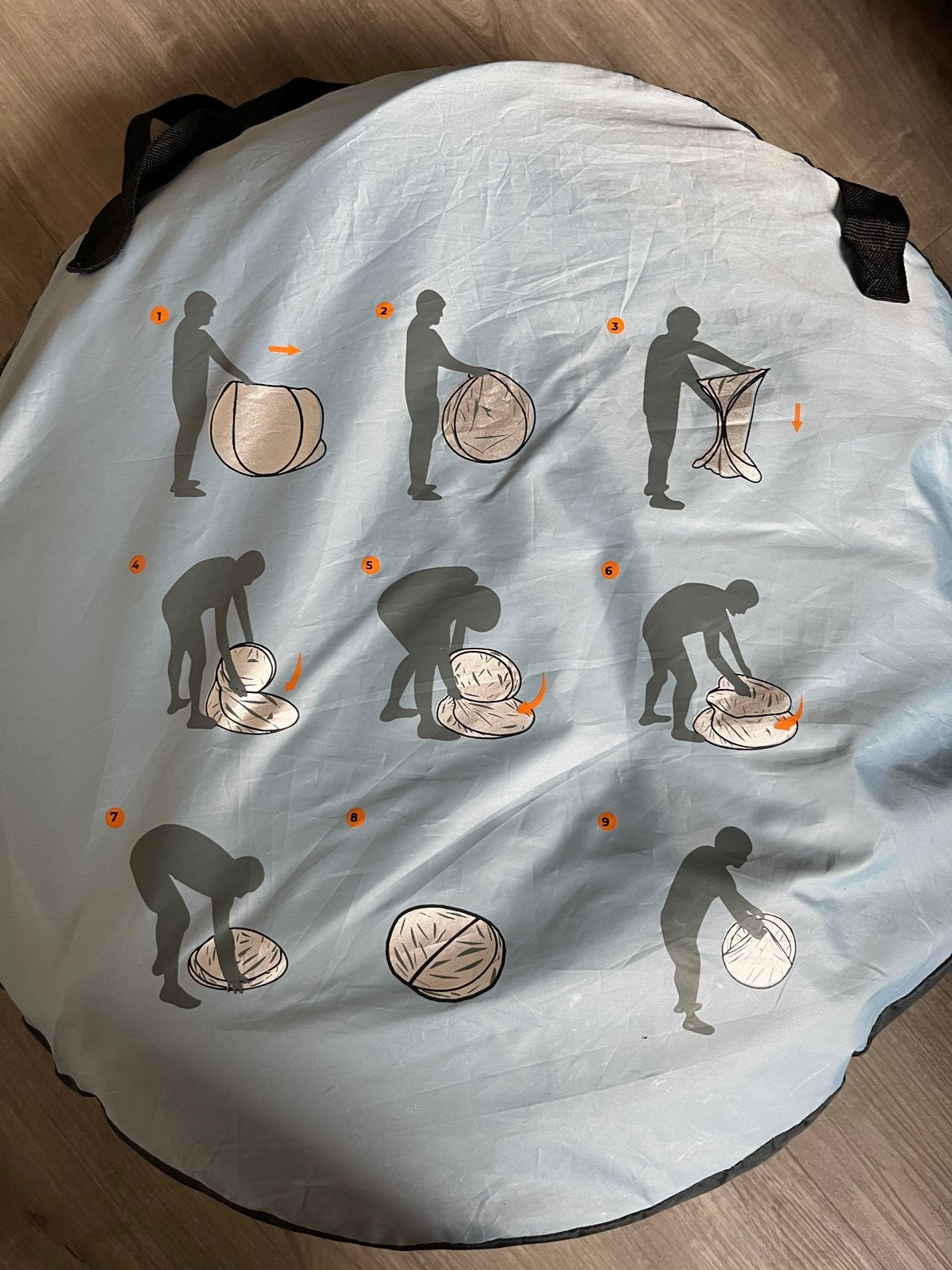 Deryan opgooitent met matrasje en zelfopblaasbaar matje, Ophalen of Verzenden, Zo goed als nieuw