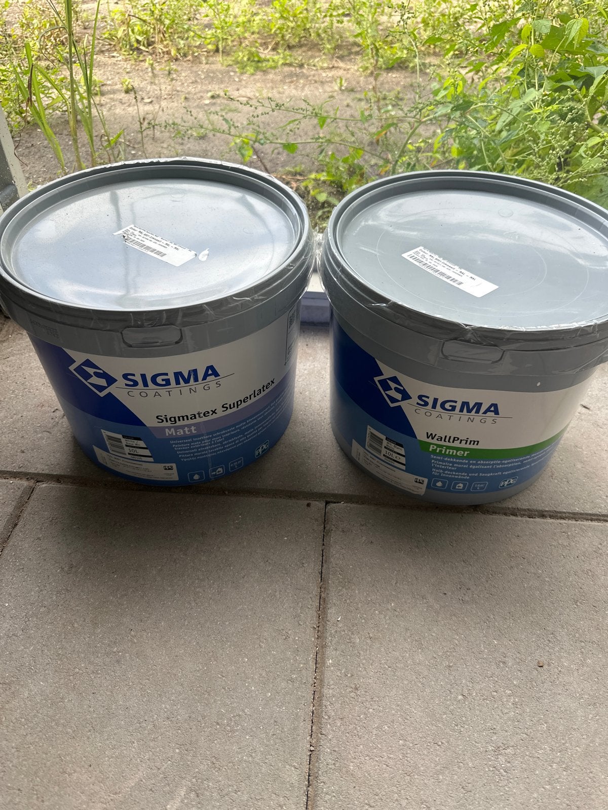 Sigma Sigmatex Superlatex Matt & WallPrim Primer RAL9001, Ophalen, 5 tot 10 liter, Wit, Nieuw