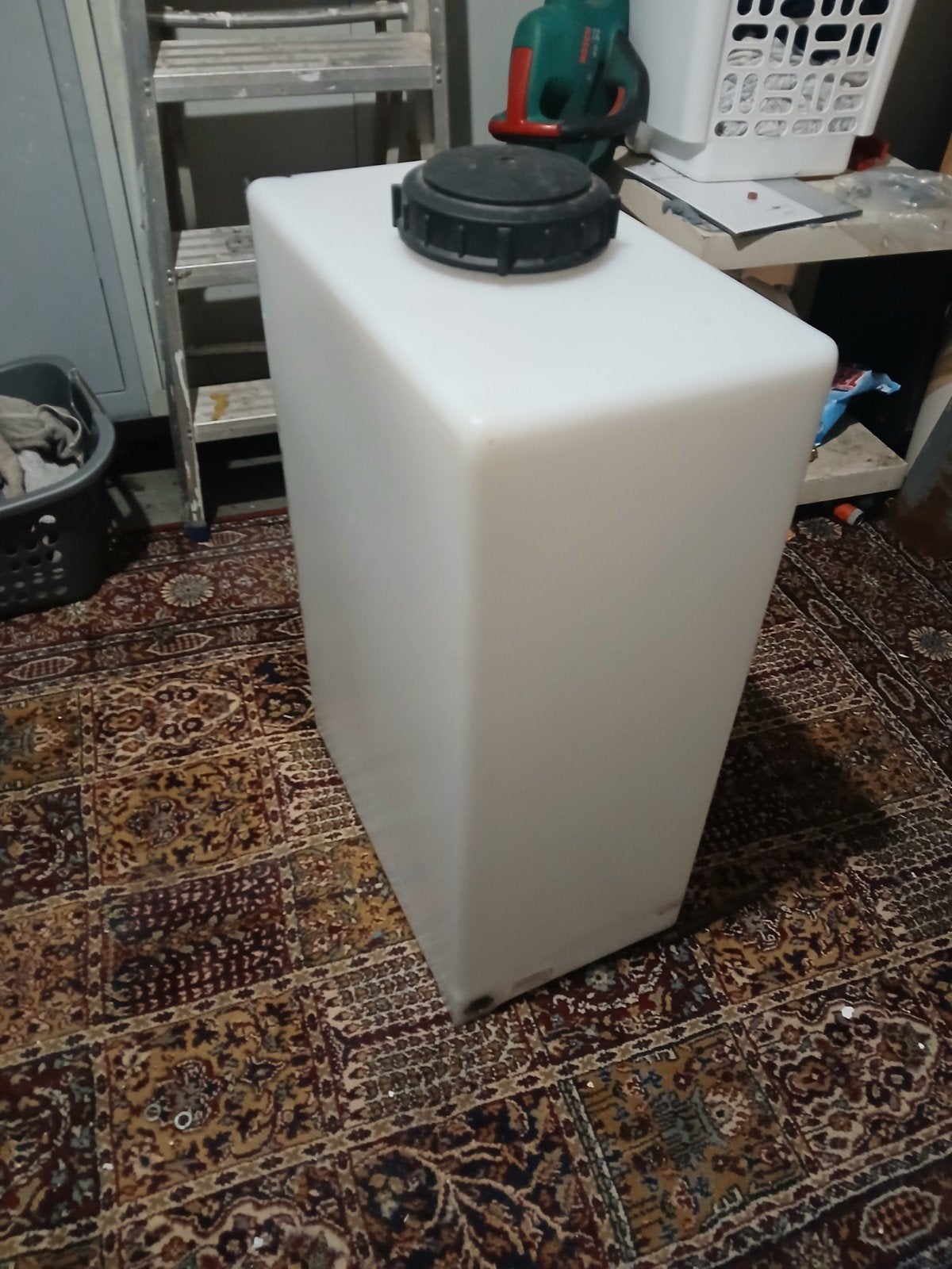 Witte kunststof watertank met schroefdop, Ophalen of Verzenden, Zo goed als nieuw