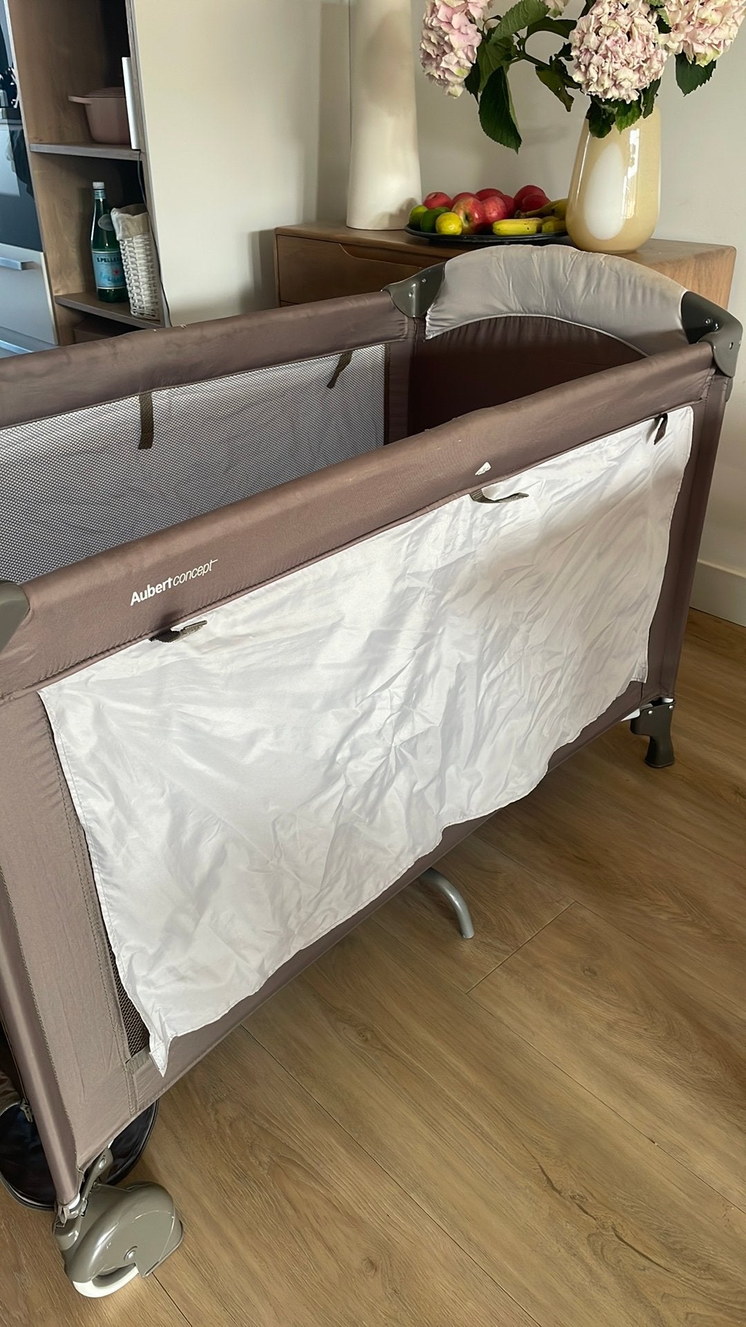 reisbedje Aubert, Kinderen en Baby's, Kinderkamer | Bedden, Ophalen, Gebruikt, 180 cm of meer, 85 tot 100 cm