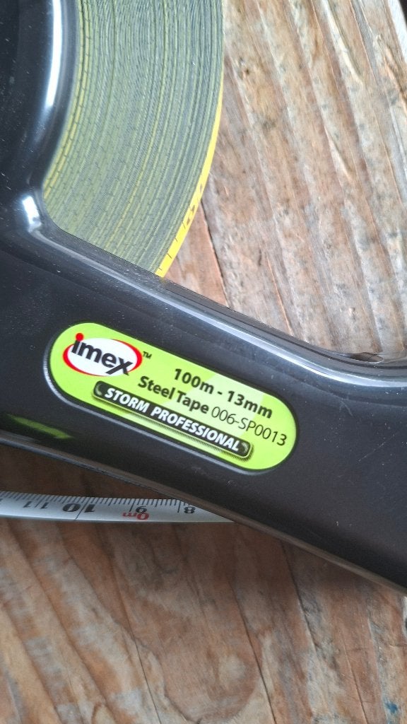 IMEX Landmeter 100 meter. Rolband Meetlint 100 Mtr NIEUW!, ., Nieuw, Ophalen of Verzenden, .