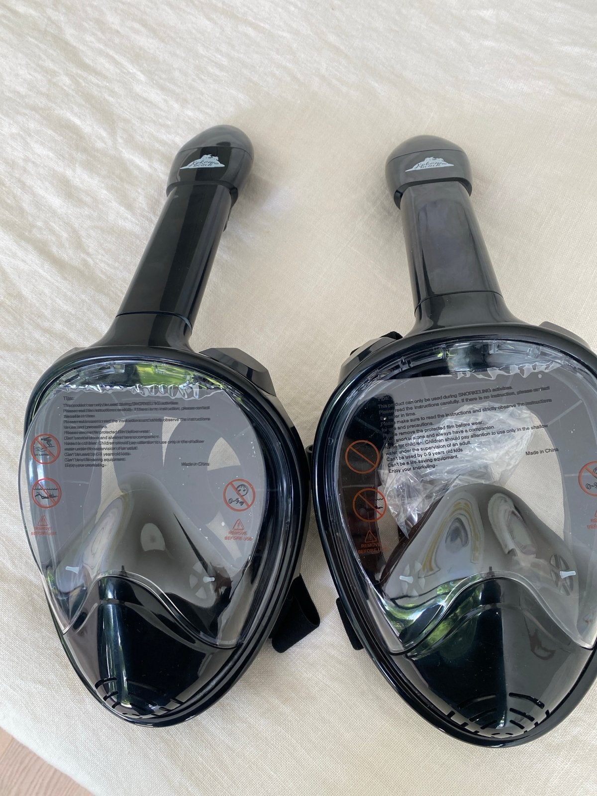 2x snorkel maskers full face NIEUW L/XL, Ophalen of Verzenden, Nieuw, Snorkelmasker
