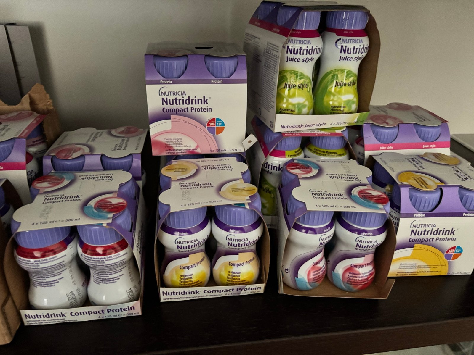 Nutridrink, nutri toetjes en fruitdrank, Ophalen