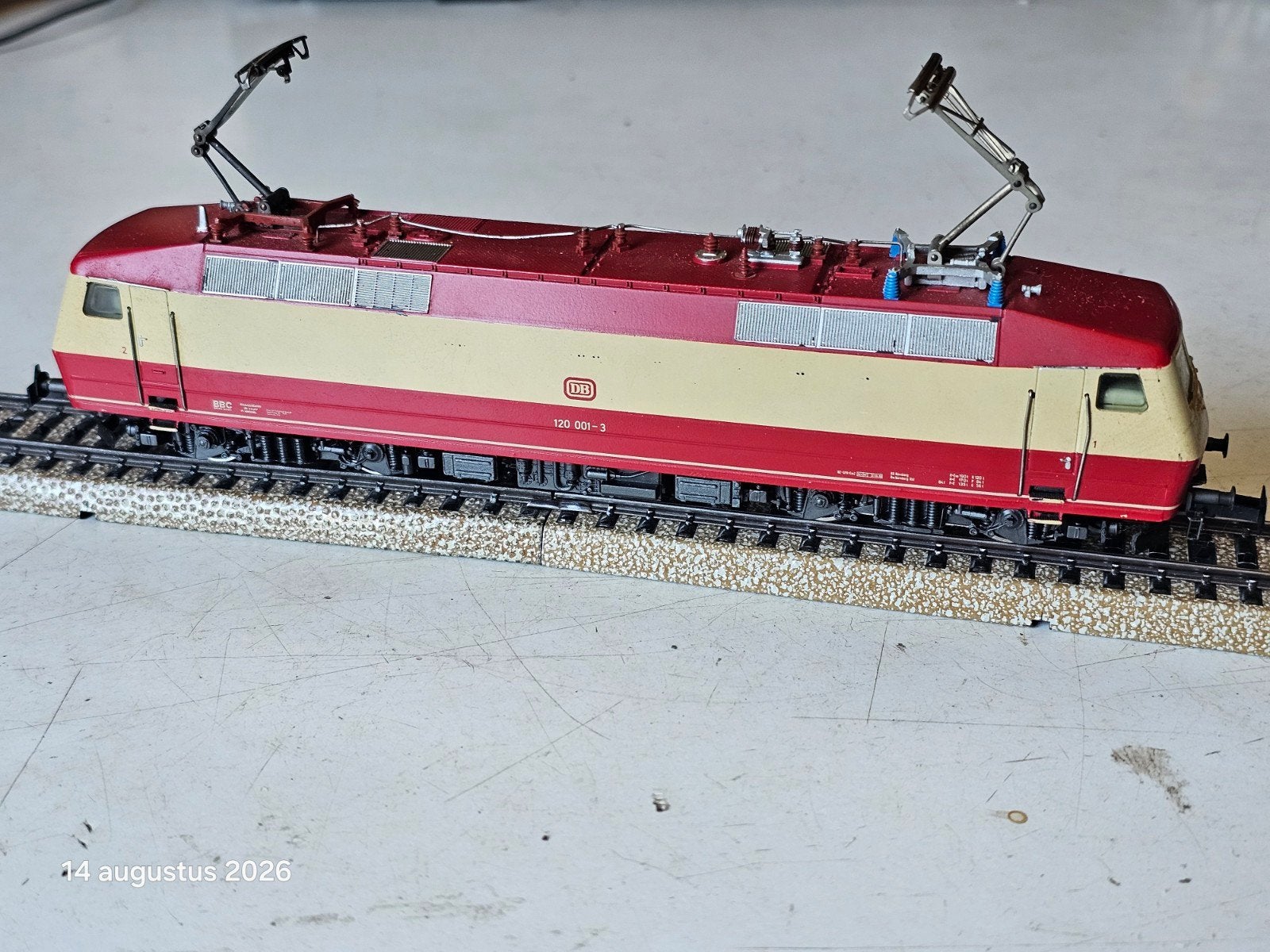 Märklin HO Locomotief 120 001-3 DB, fraaie staat, getest, Ophalen of Verzenden, Gebruikt, Locomotief, Märklin