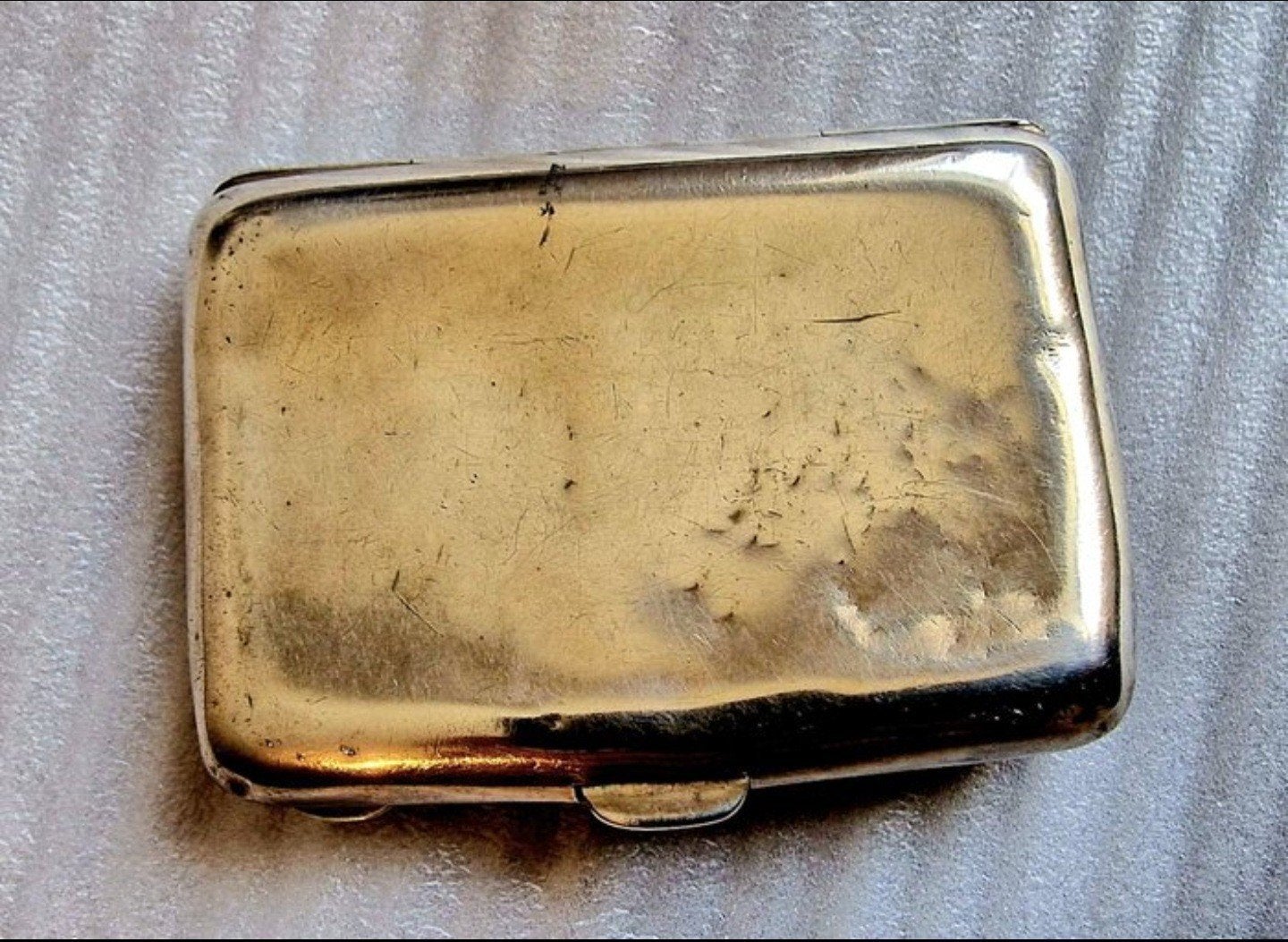 Cigarette case - 925 silver - Rare WWI silver sigarettendoos, Antiek en Kunst, Antiek | Goud en Zilver, Ophalen of Verzenden, Zilver