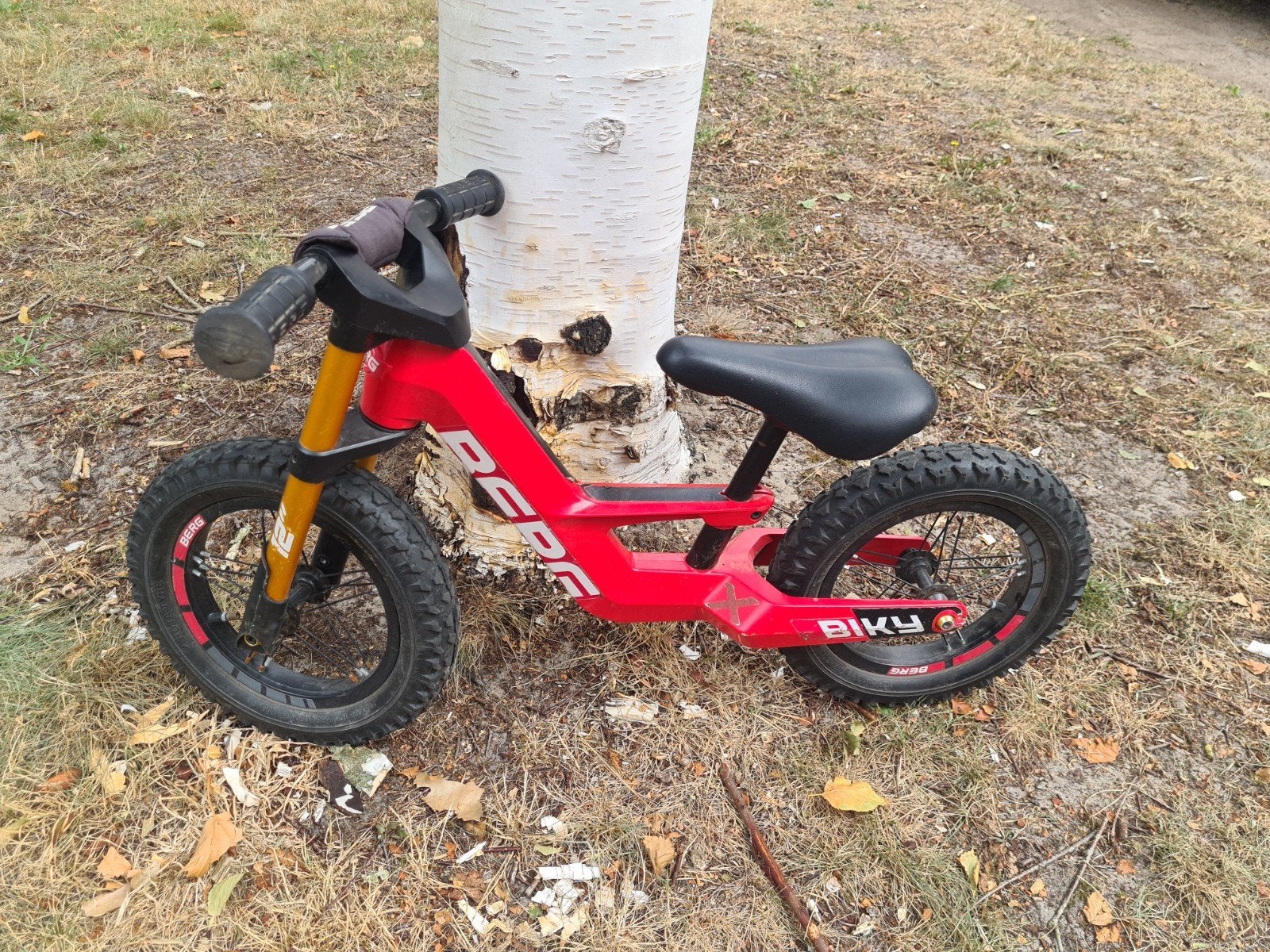 BERG Biky loopfiets rood - 12 inch, Ophalen, Gebruikt, Minder dan 16 inch, BERG