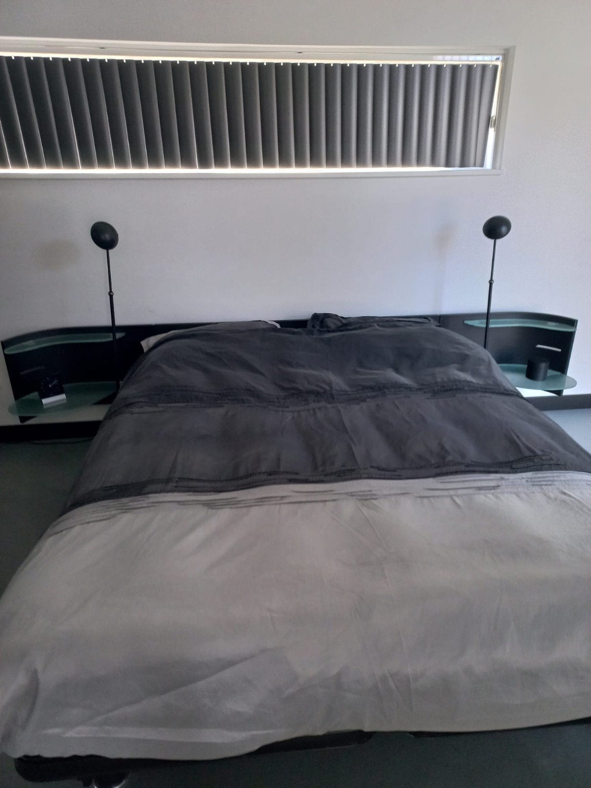 Auping Aureo bedlampen zwart met touch bediening, set van 2, Ophalen, Dimbaar, Overige fittingen, Zo goed als nieuw