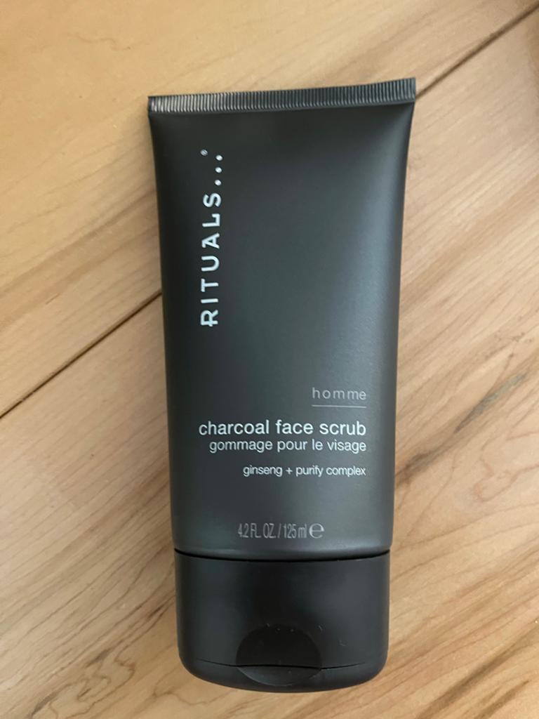 Rituals Homme Charcoal Face Scrub 125ml, Ophalen of Verzenden, Nieuw, Gehele gezicht, Reiniging