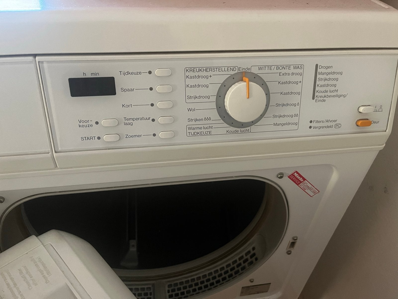 Miele Novotronic T263 Luchtafvoer Wasdroger, 6 tot 8 kg, Gebruikt, Luchtafvoer, Ophalen of Verzenden
