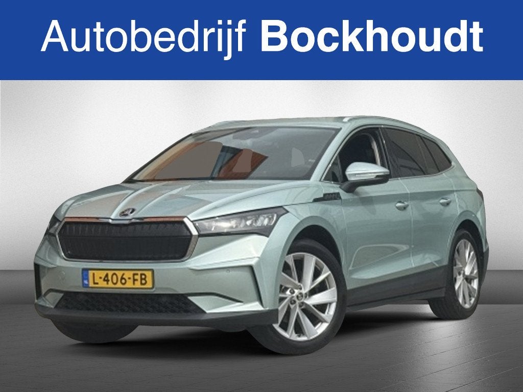 Skoda Enyaq iV 60 | Leer | Navi | Cruise | Camera (bj 2021), Automaat, 390 km, Gebruikt, 1865 kg
