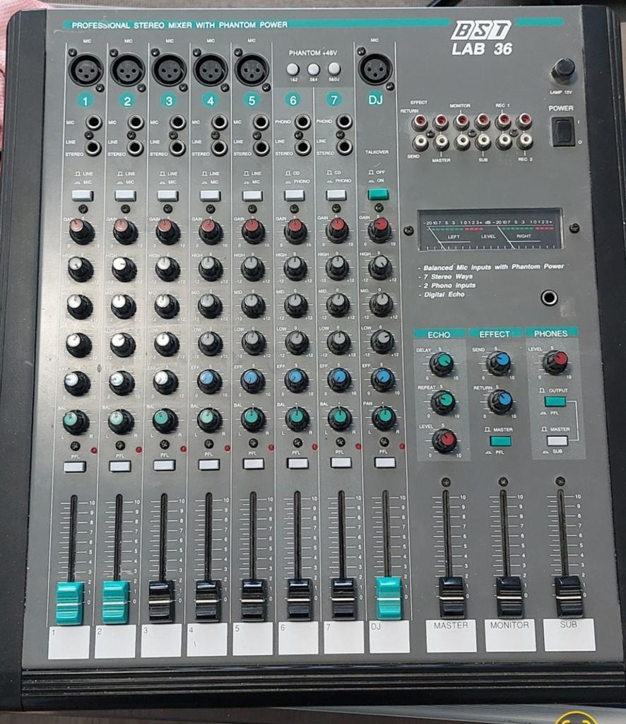 BST LAB 36 mixer fantoomvoeding FX, Ophalen, Gebruikt, 5 tot 10 kanalen