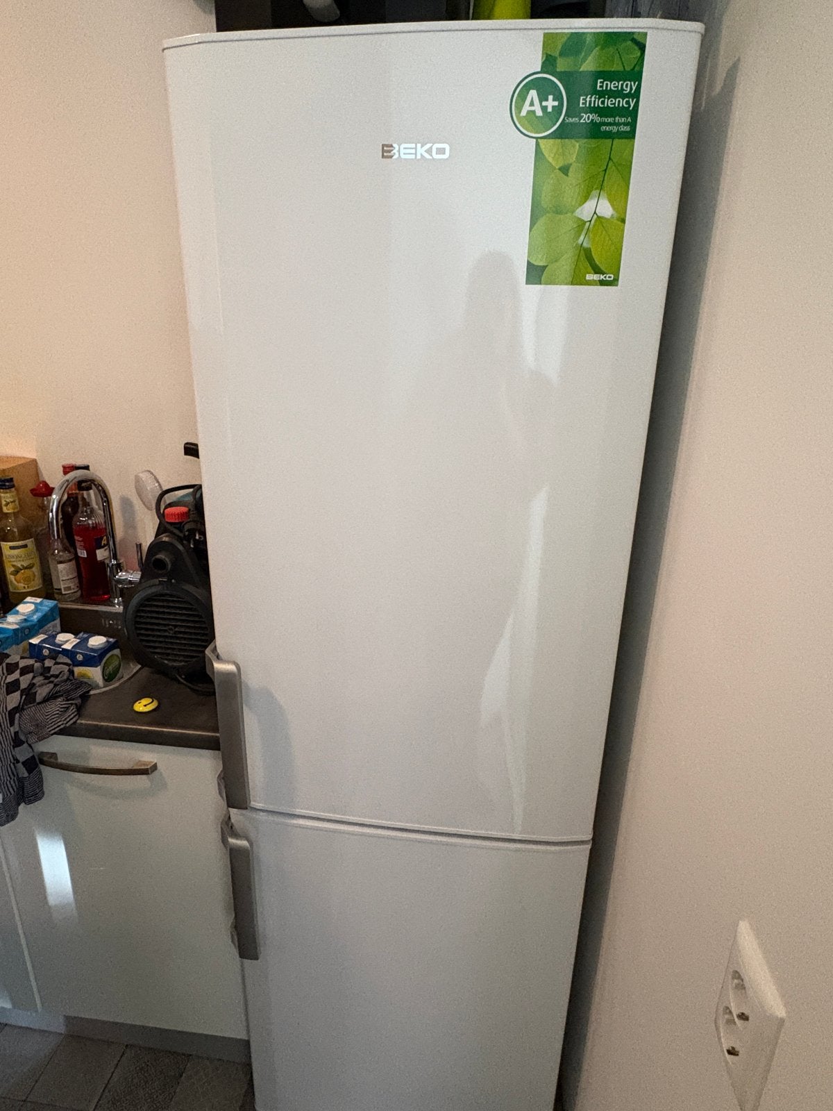 Beko Koelvriescombinatie A+ - Zeer Goede Staat, Ophalen, 200 liter of meer, 160 cm of meer, Zo goed als nieuw
