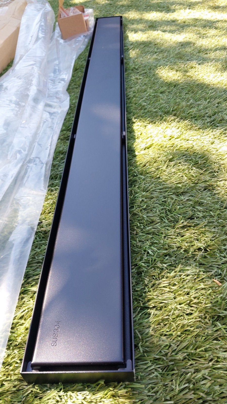 douche inbouwgoot 100 cm, Ophalen, Afvoer, Nieuw, Rvs