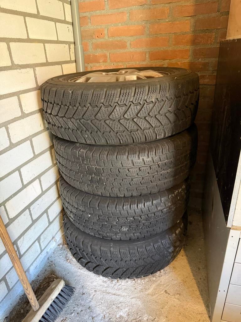 Originele Ford Transit Custom 16inch velgen met winterbanden, Ophalen, 16 inch, Banden en Velgen, All Season