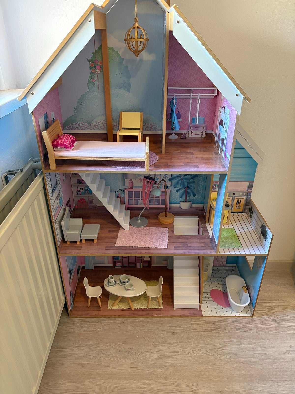 Kidkraft Barbie/Poppenhuis met Meubels, Kinderen en Baby's, Speelgoed | Poppen, Ophalen, Zo goed als nieuw, Barbie