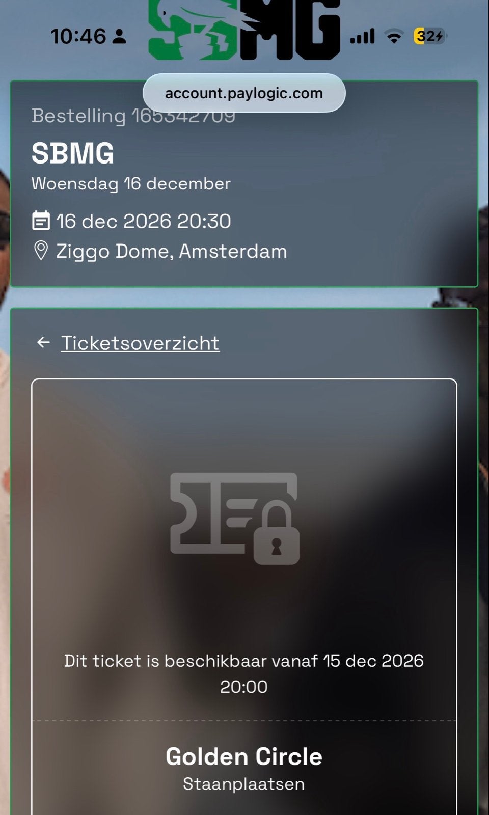 SBMG golden circle 16 Dec, Tickets en Kaartjes, Eén persoon, December