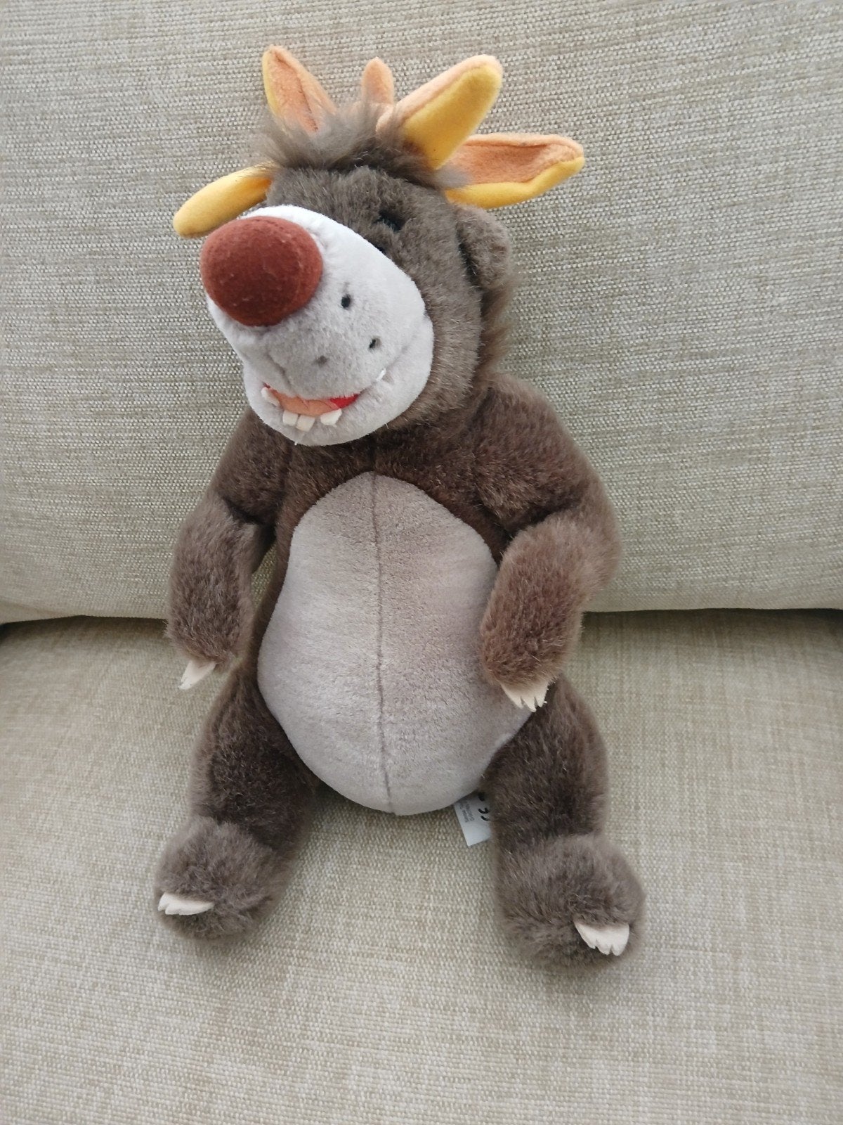 Disney Knuffel Balou Jungle Book circa 40 cm., Ophalen of Verzenden, Gebruikt, Beer