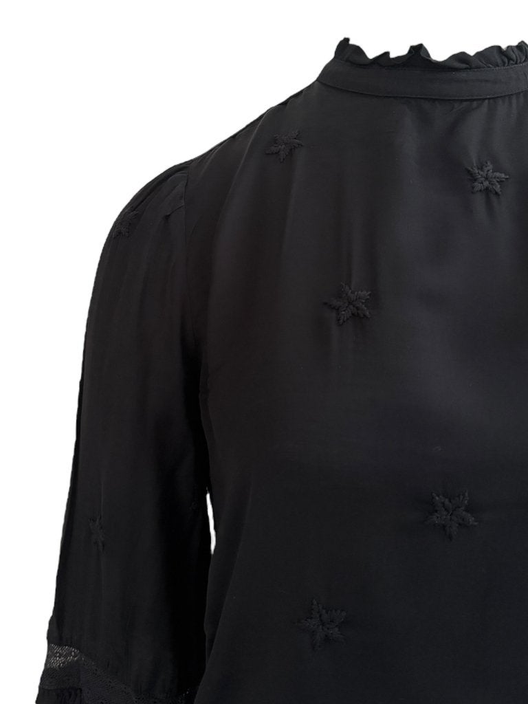 Fabienne Chapot shirt lange mouw S, Maat 38/40 (M), Zwart, Ophalen of Verzenden, Zo goed als nieuw