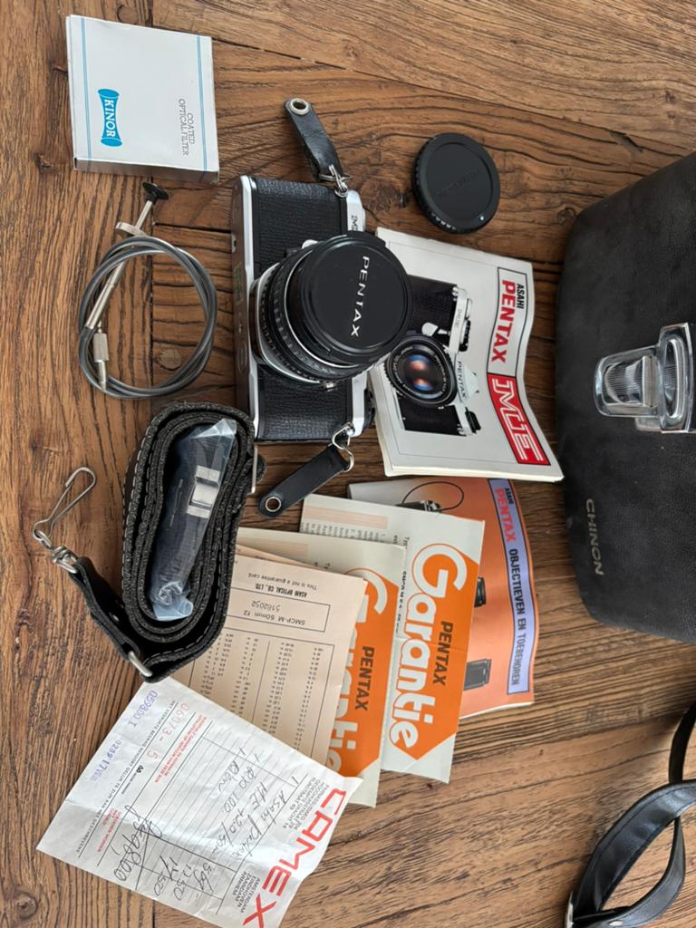 Pentax me camera, Audio, Tv en Foto, Fotocamera's Analoog, Ophalen, Zo goed als nieuw, Spiegelreflex, Pentax
