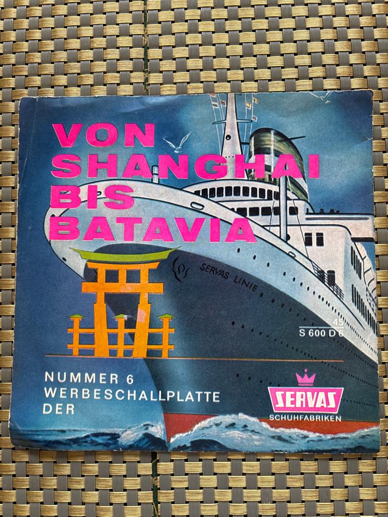 Servas Werbeschallplatte - Von Shanghai bis Batavia, Originele persing, Ophalen of Verzenden, Gebruikt, Overige genres
