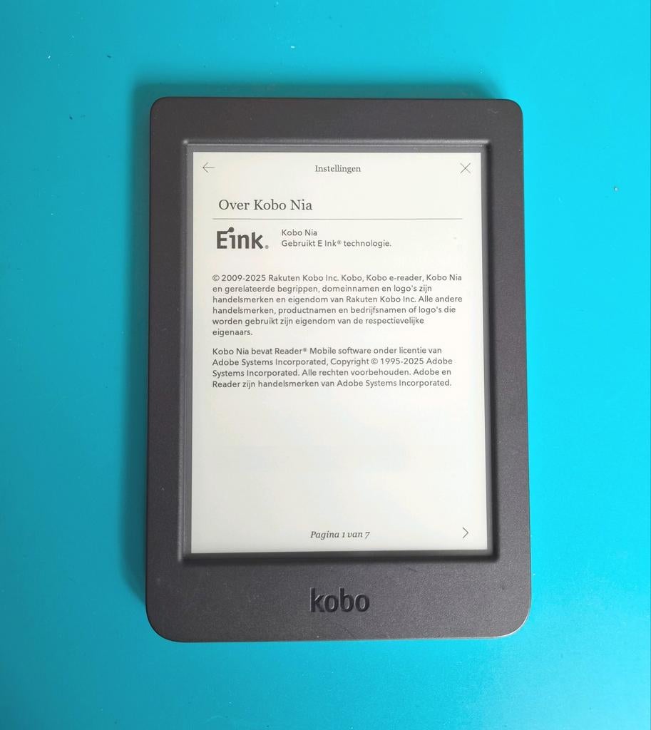 Kobo Nia ereader, Computers en Software, E-readers, Gebruikt, 8 GB, 6 inch of minder, Ophalen of Verzenden
