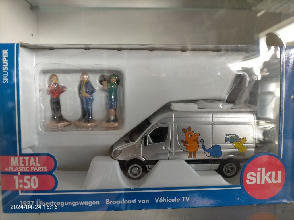 Siku Broadcast Van "Die Maus, Ophalen of Verzenden, Nieuw, Auto