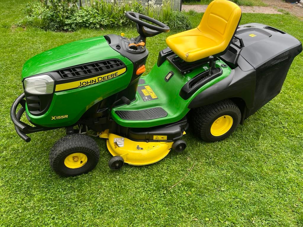John Deere X155R 240 uur Mulchkit + Opvang, Zo goed als nieuw, Versnellingen, 90 tot 120 cm, Ophalen