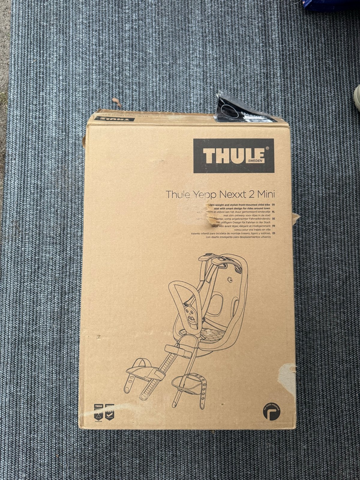 Thule Yepp Nexxt 2 Mini Fietszitje - Nieuw in doos, Ophalen, Voetsteuntjes, Voorzitje, Nieuw