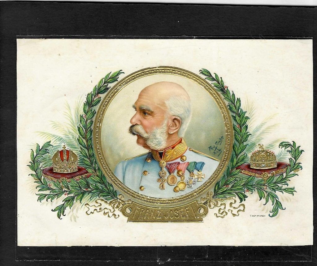 Frans Jozef   etiket   5703, Ophalen of Verzenden, Gebruikt, Sigarenbandjes