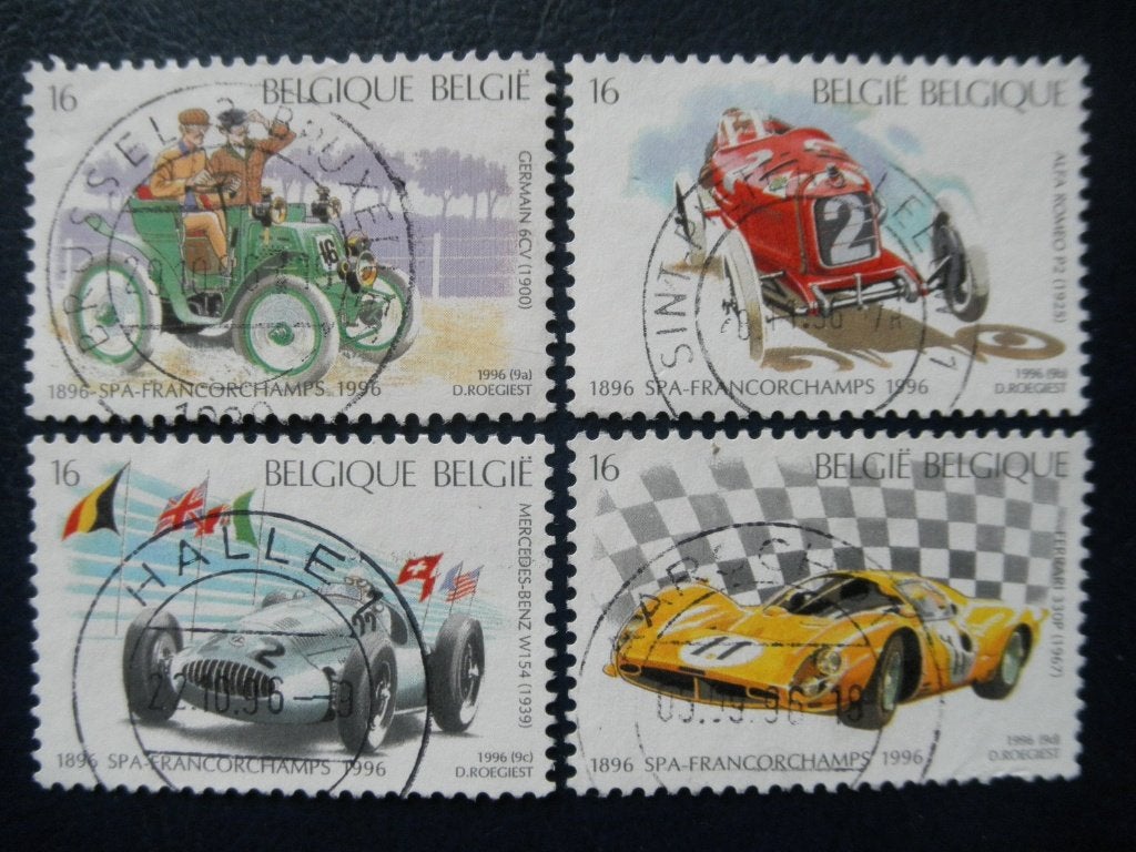 Postzegels België 1996 auto's - cw. 3,20., Postzegels en Munten, Ophalen of Verzenden, Gestempeld, Auto's