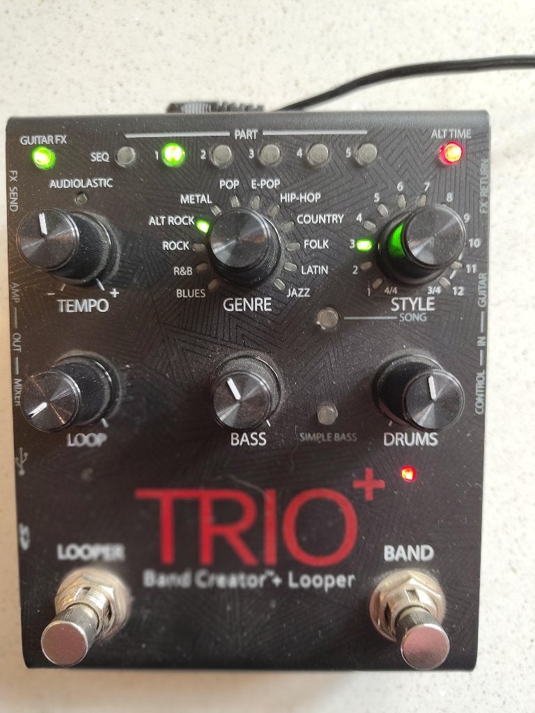 DigiTech Trio+ Band Creator / Looper + voetschakelaar, Ophalen of Verzenden, Zo goed als nieuw, Overige typen