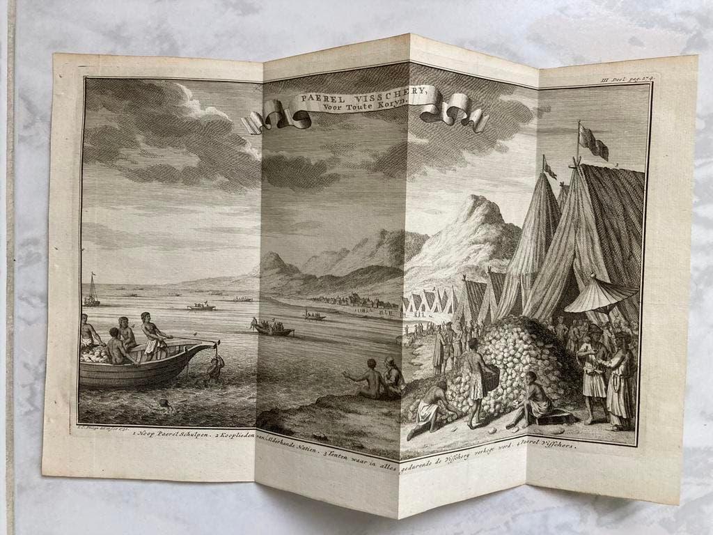 Paerel Visschery, Toute Koryn, J. C. Philips, 1730, 28x16cm., Antiek en Kunst, Origineel, Dagelijks leven, Ophalen of Verzenden